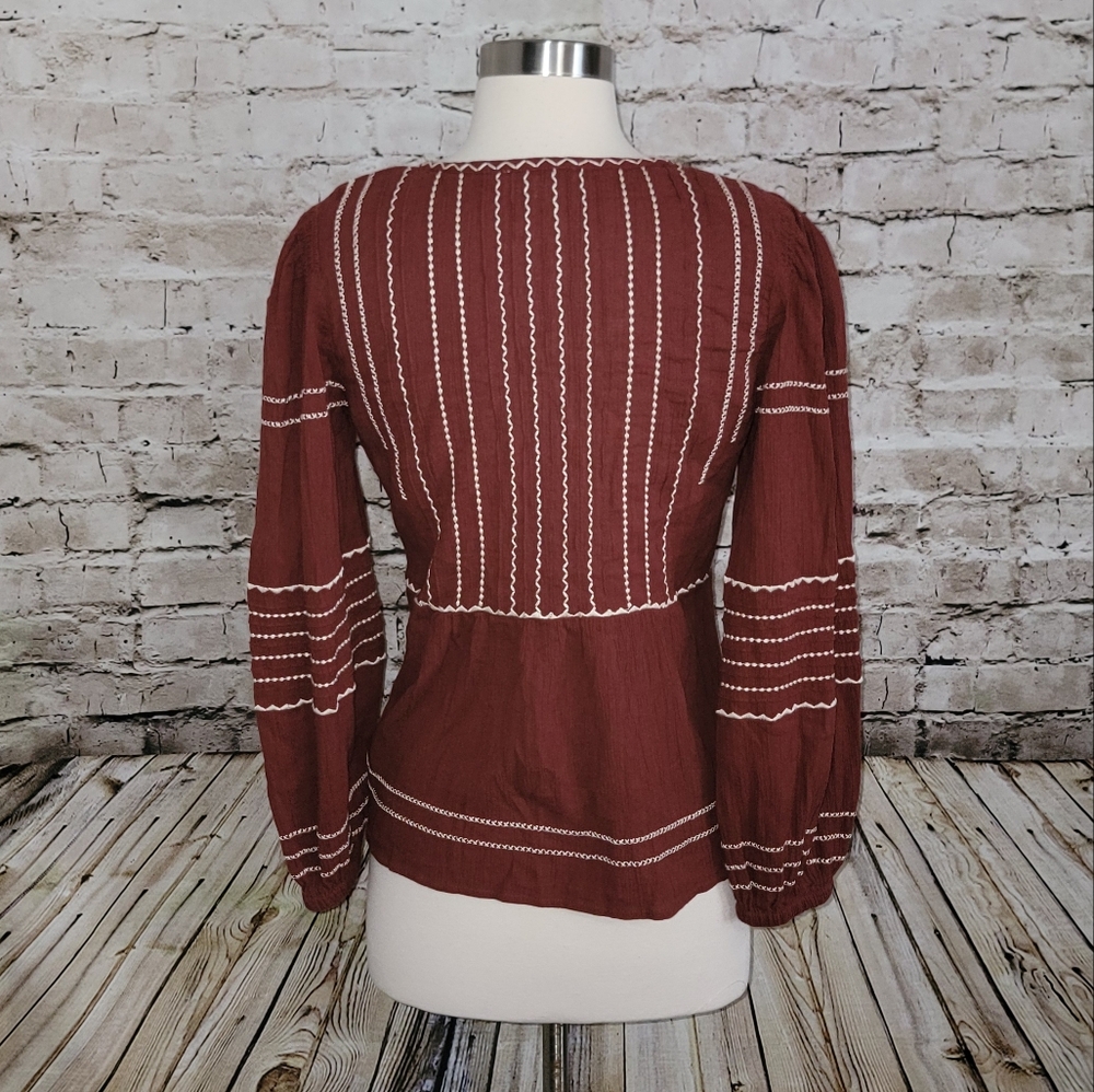 Madewell Faux Wrap Top Size XS - Picture 5 of 13